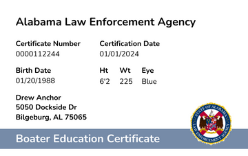 Alabama Alabama Boating License